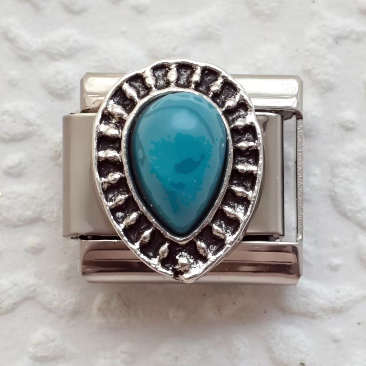 Wholesale  5pcs Italian Charm Bracelet 9mm DIY Bow  Gemstone Envelope  Creative Stainless Steel Composable Bracelet