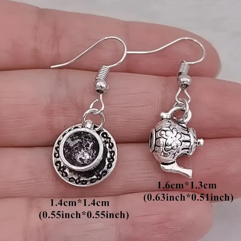 Wholesale Teapot Vintage Earrings Forest Fairy Tale Earrings ACC-ES-Yunz004