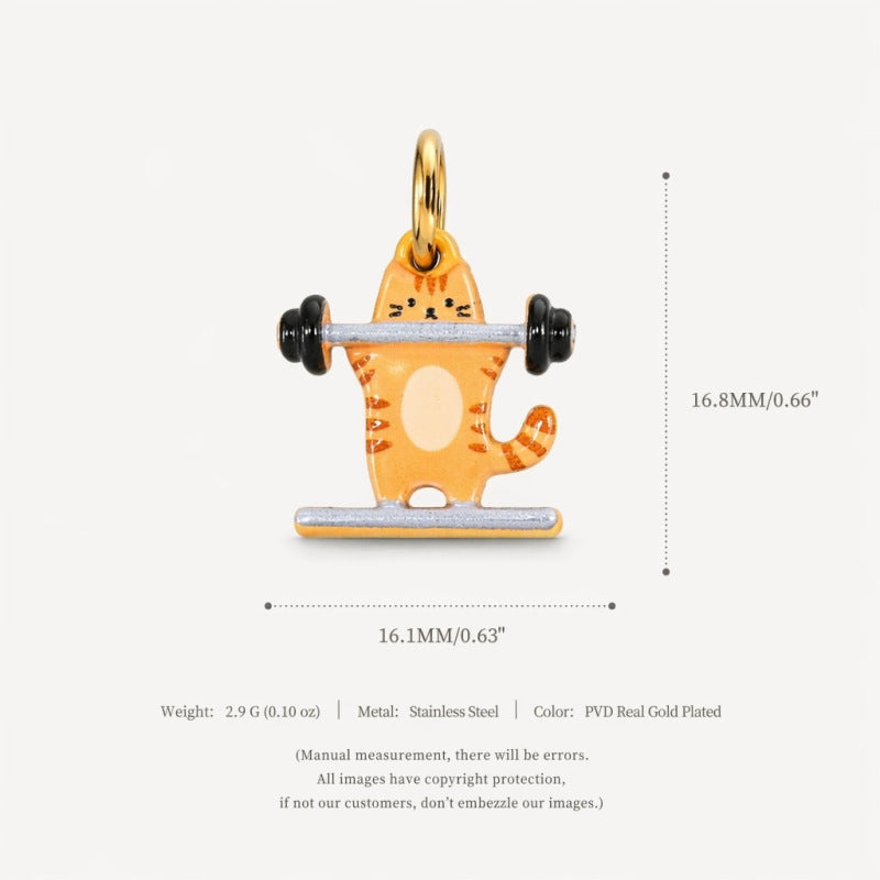 Wholesale Stainless Steel Fox Pendant 18K Gold Plated Animal Charm Trendy Fashion Accessory For DIY Jewelry Making Boutique Resale