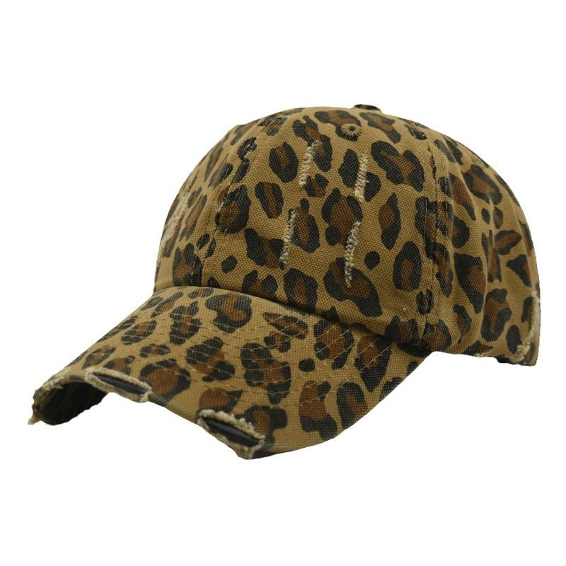 Wholesale   Leopard Print Baseball Cap  Eaves Fashionable Hat