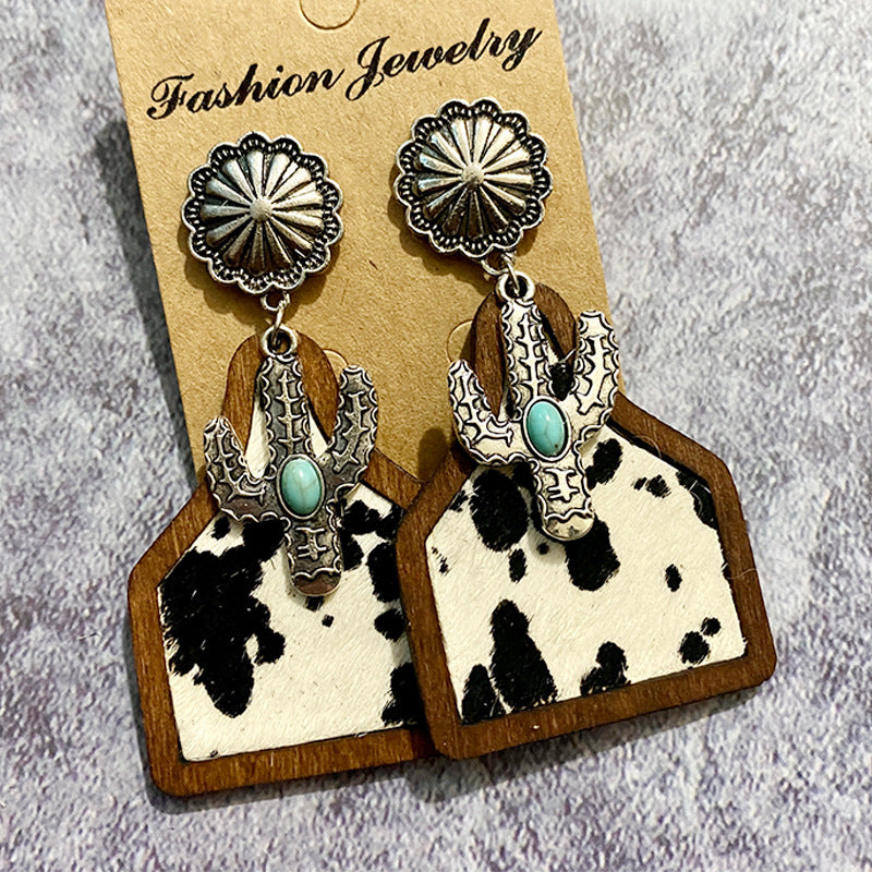 Boucles d'oreilles rétro de gros