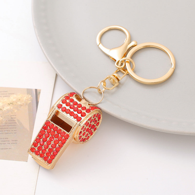 Wholesale Rhinestone Whistle Keychain ACC-KC-YuanFei002