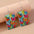 Wholesale Animal Geometric Ear Hooks and Drops Oil Painting Butterfly Earrings