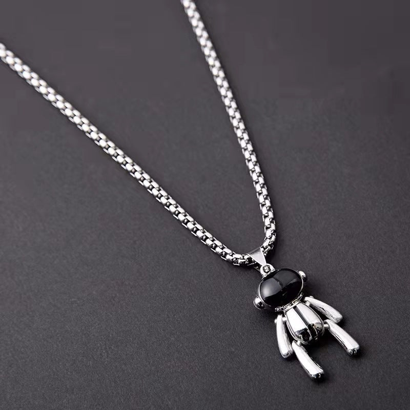Wholesale Hip Hop Versatile Pendant Long Titanium Steel Sweater Chain Long Necklace ACC-NE-BYJY009