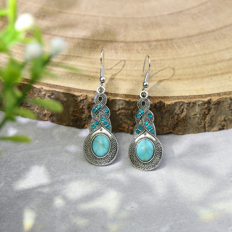 Wholesale Bohemian Turquoise Earrings for Party Wear Fashion Accessory