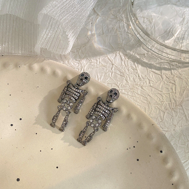 Wholesale Halloween Horror Skeleton Punk Earrings ACC-ES-NingKa004