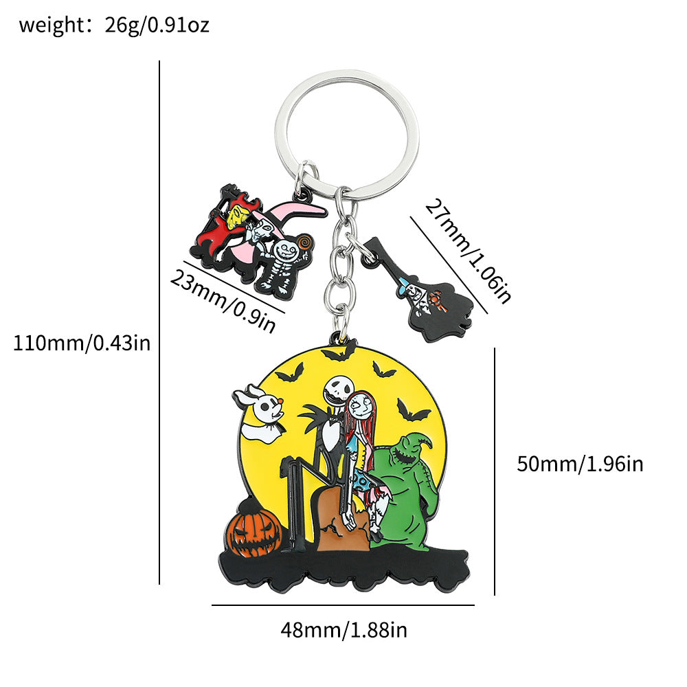 Wholesale Halloween Cartoon Anime Metal Keychains ACC-KC-YBY002