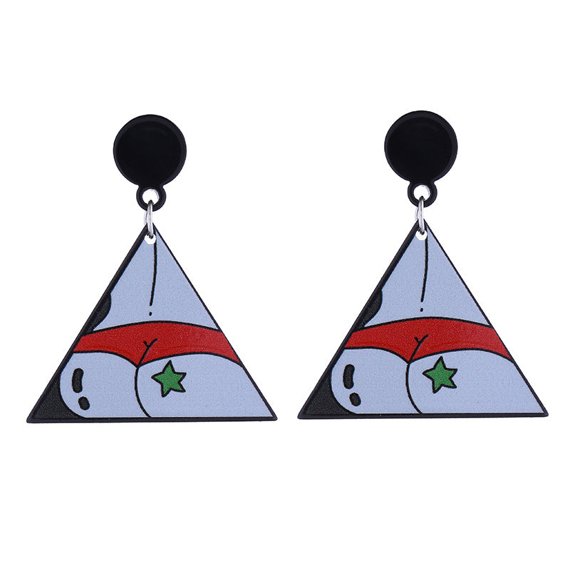 Wholesale Cartoon Love Punk Style Heart Earrings Acrylic Earrings ACC-ES-CT037