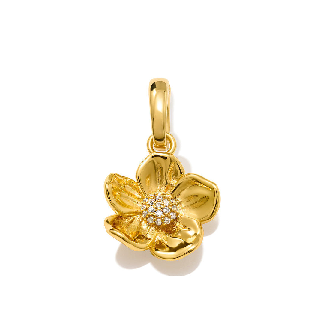 Wholesale Stainless steel electroplated 18K gold butterfly heart cross pendant