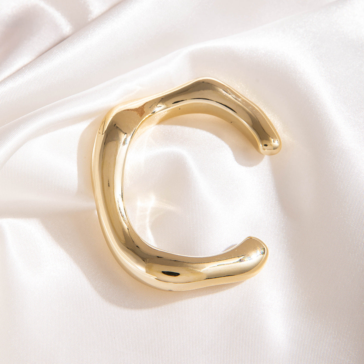 Wholesale  geometric irregular CCB gold and silver bracelet