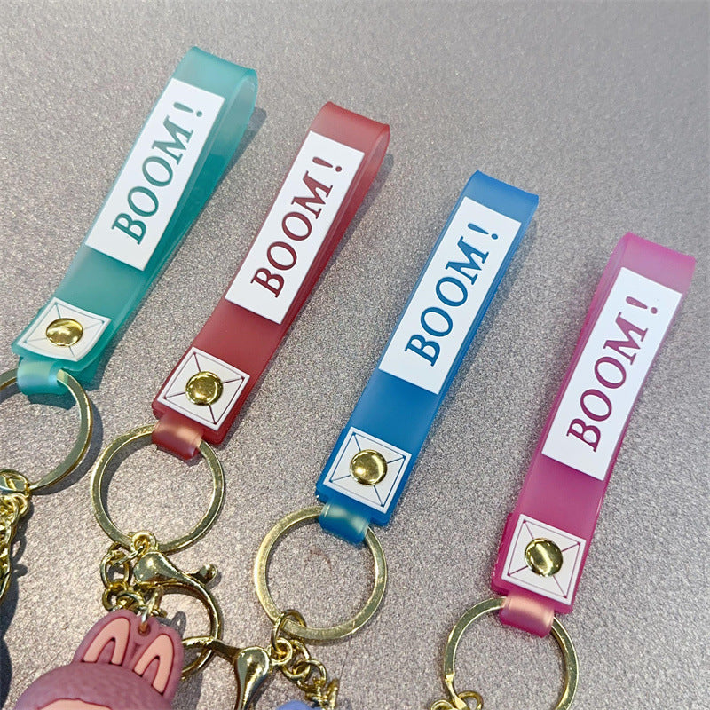 Wholesale Cartoon PVC Soft Glue Cute Keychain ACCVIP-KC-YueWei003