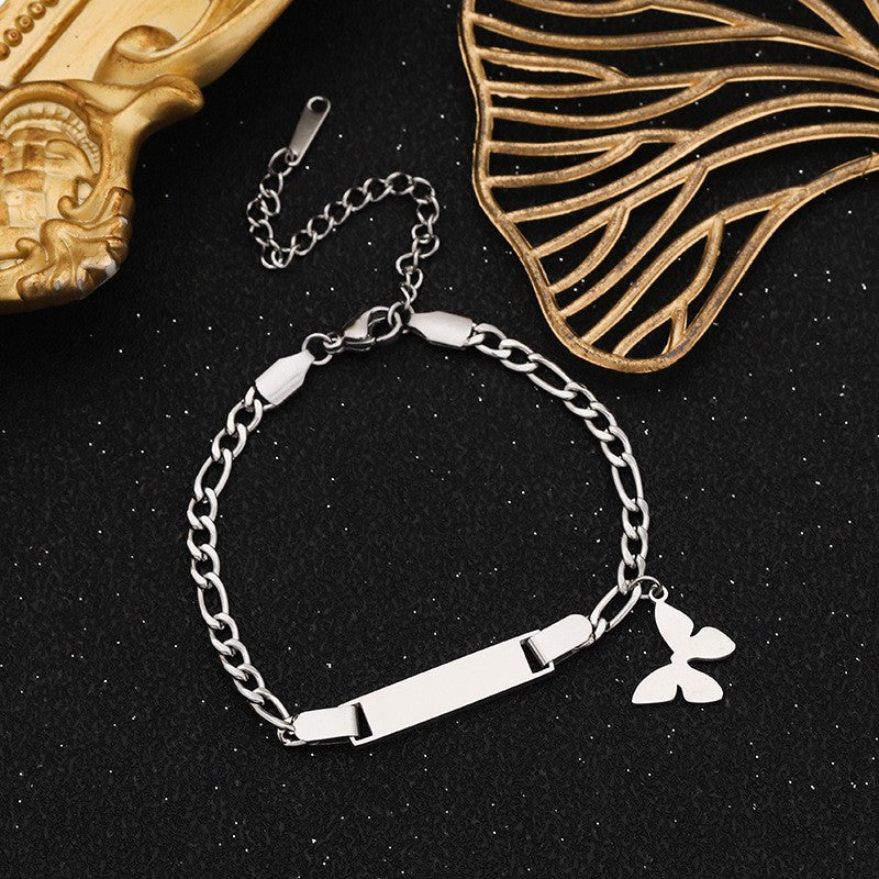 Wholesale stainless steel straight bracelet