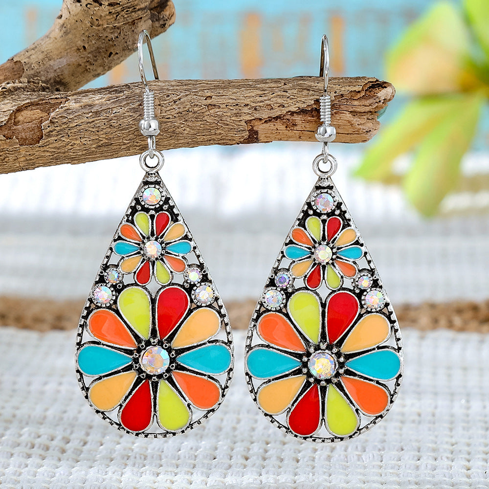 Wholesale Bohemian Tassel Earrings,  Handmade Beaded Alloy Earrings for Seaside Vacations,  Trendy Jewelry Accessory