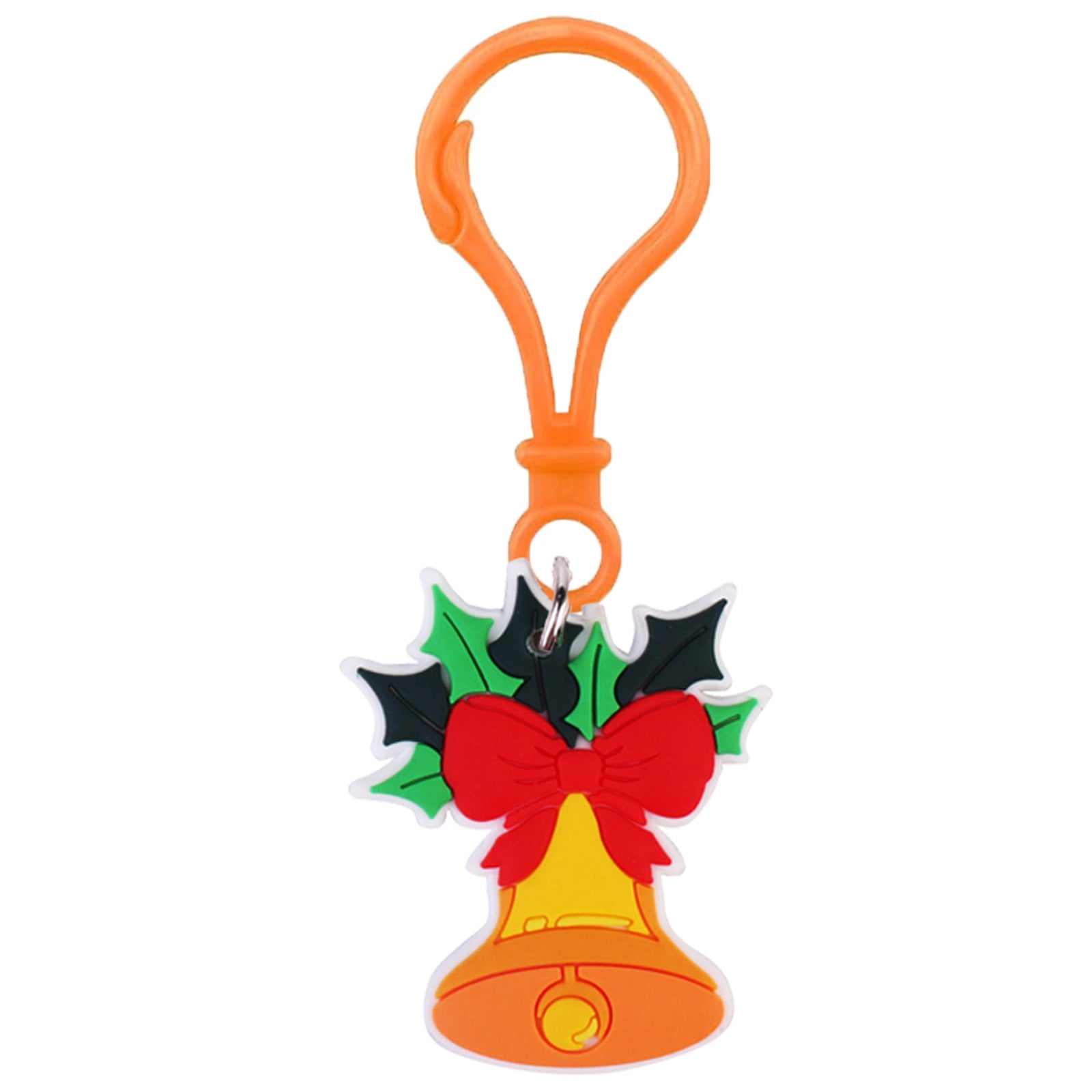 Wholesale PVC Christmas Snowman Keychain Pendant Bookbag Charm Winter Gift