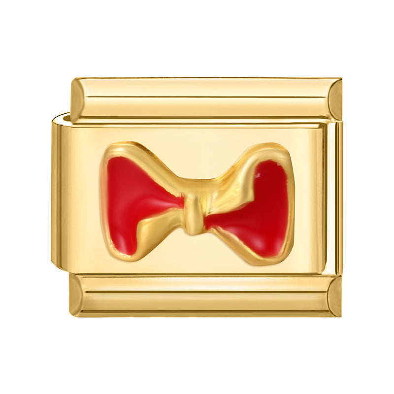 Wholesale Italian Charm Bracelet 9mm DIY Splicing Gold  Stainless Steel Composable Bracelet