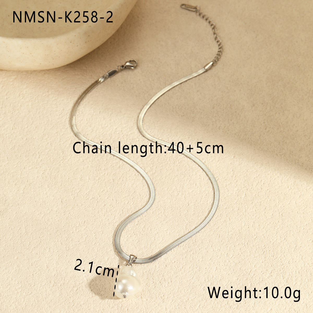 Wholesale  Stainless Steel Jewelry Vintage Flat Snake Chain Necklaces