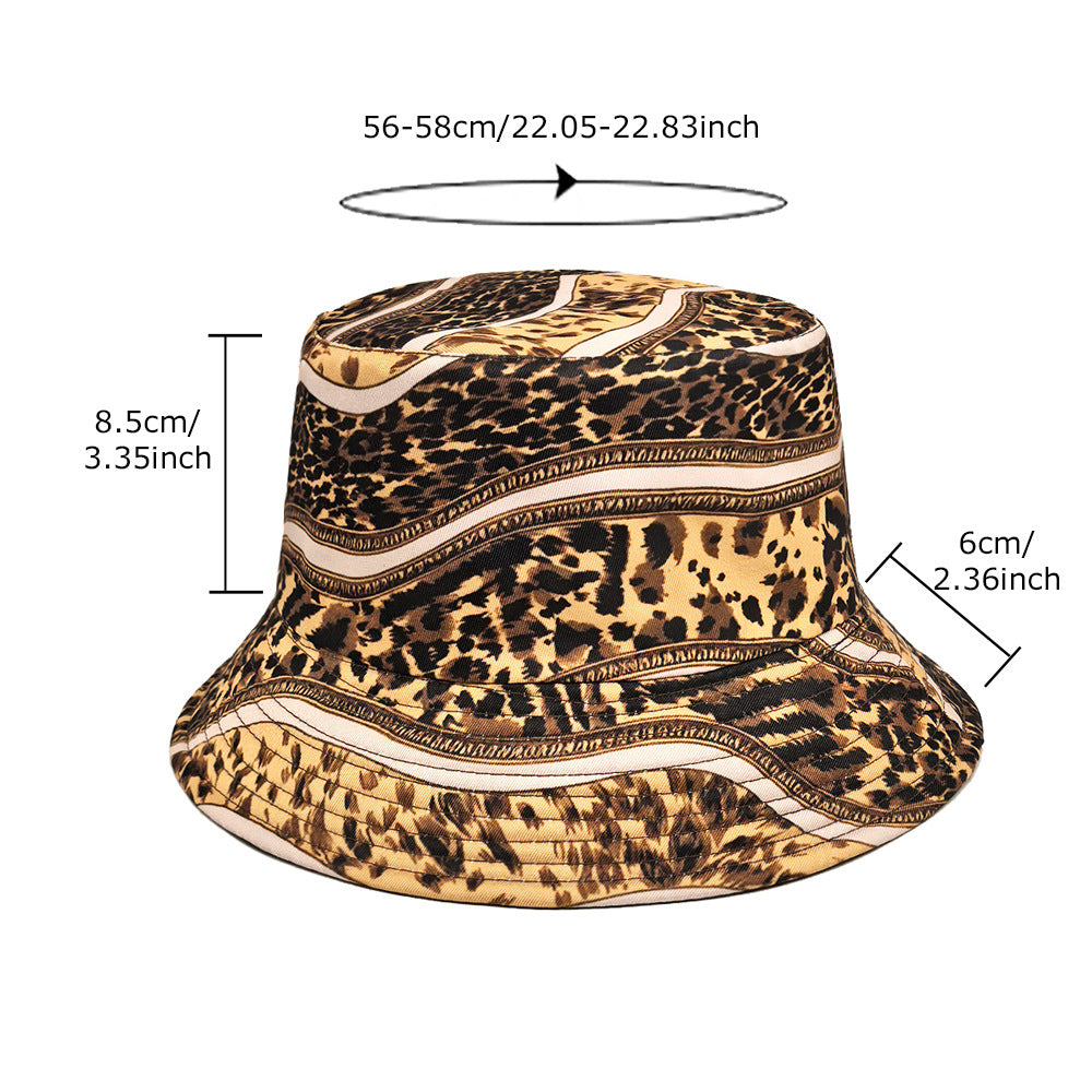 Wholesale Leopard Print Fisherman Hat Bucket Hat