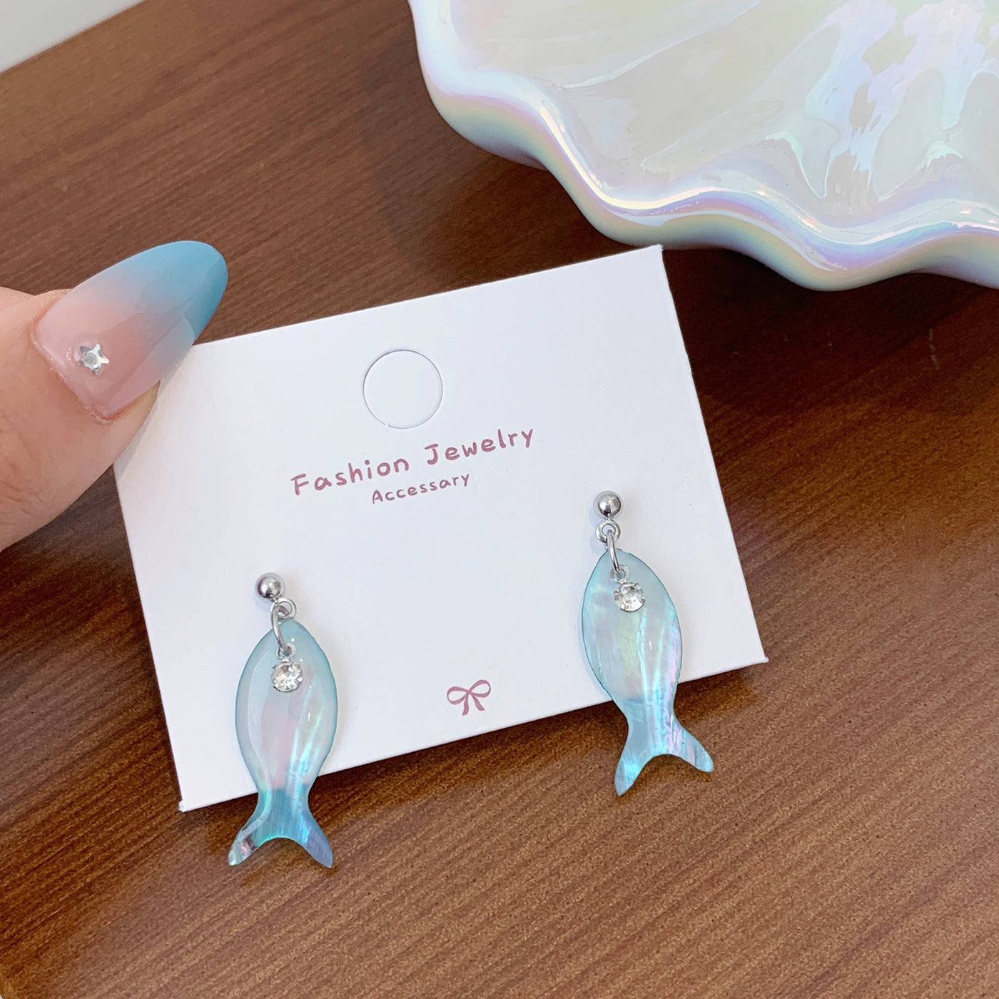 Wholesale Cat Fish Earrings Silver Needle Ocean Fresh Simple Cartoon Cute Earrings