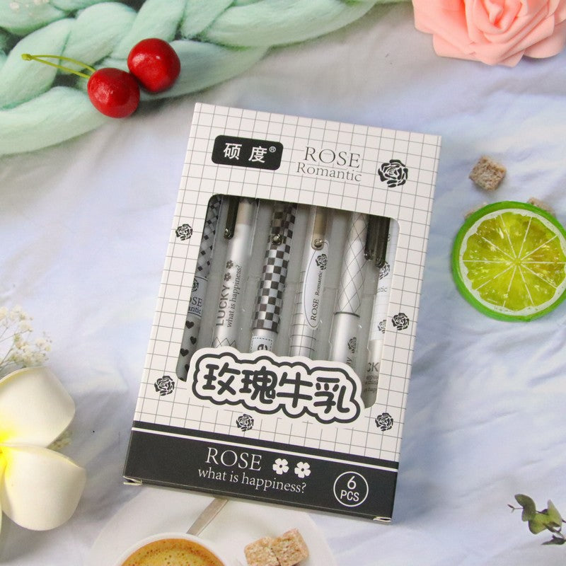 Wholesale 6pcs/set press pen  press gel pen