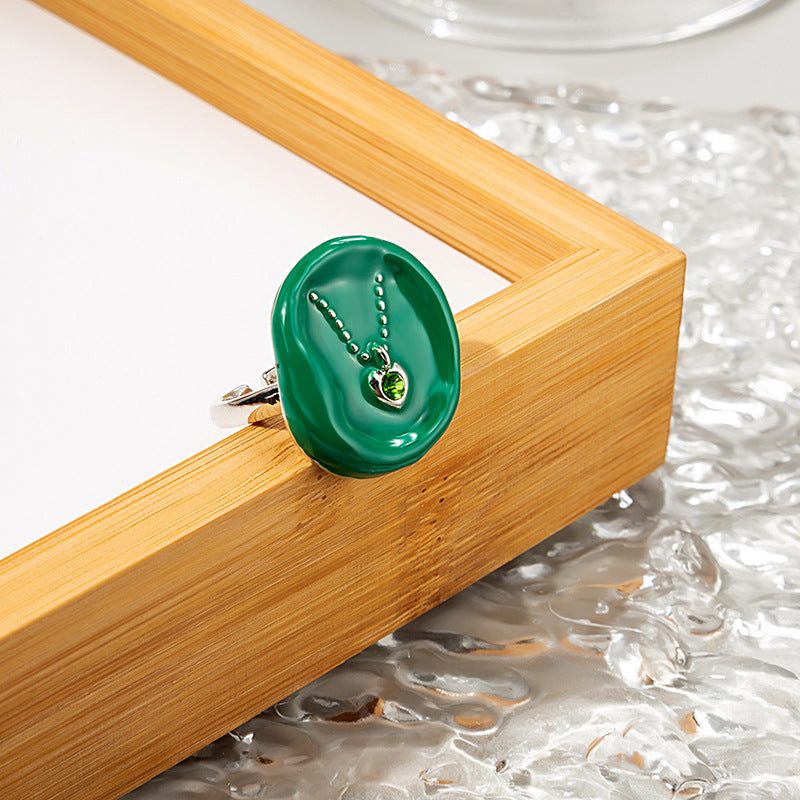 Wholesale  irregular seal love paint seal ring