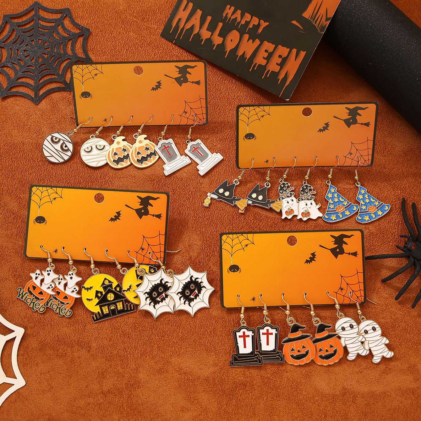 Wholesale  Retro Ghost  Ghost Mask Earrings