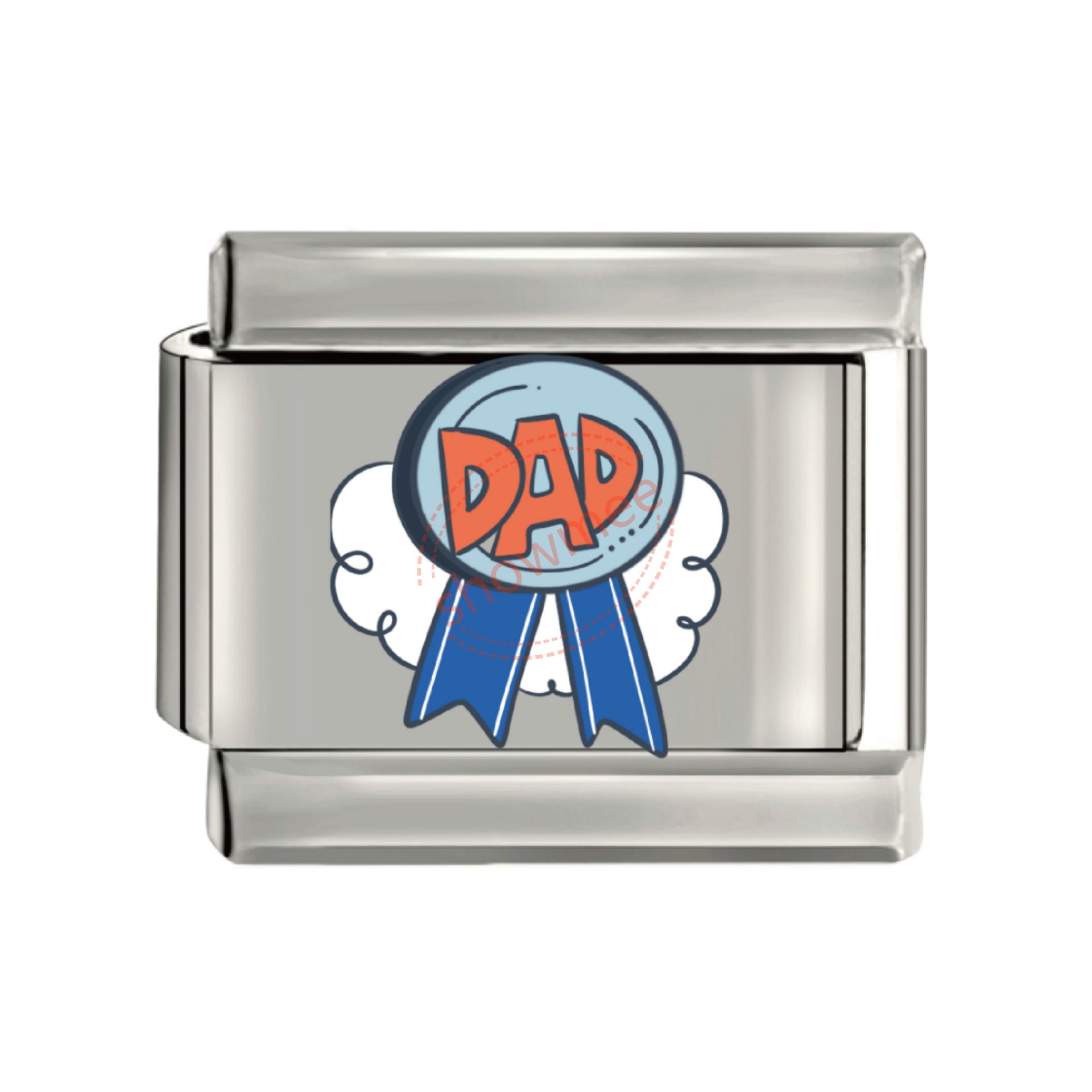 Wholesale 10pcs Italian Charm Bracelet 9mm DIY Splicing Father's Day Elements Titanium Steel Composable Bracelet