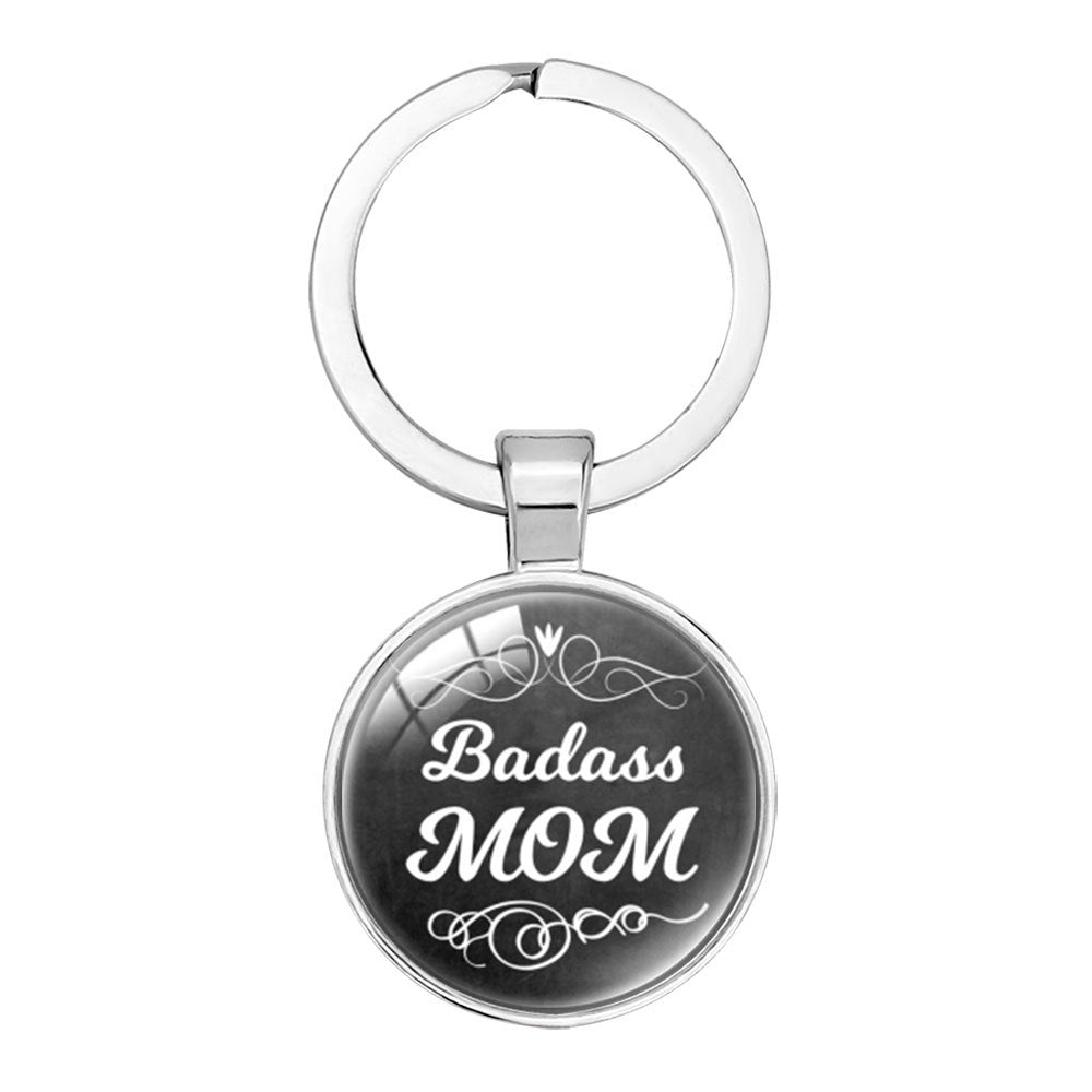 Wholesale Keyring Mom Mother' s Day Glass Keychain