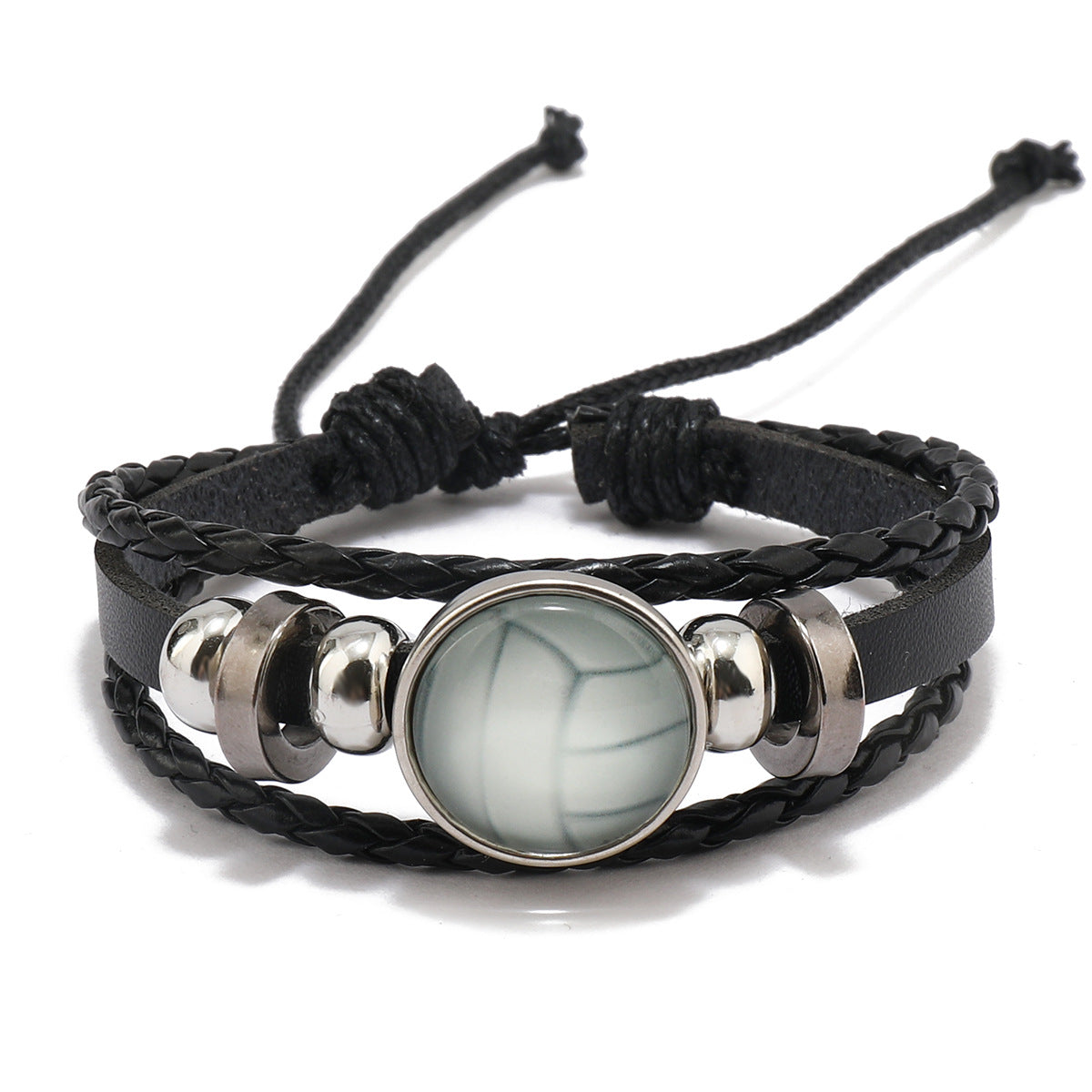 Wholesale Luminous Football Volleyball Braided Bracelet ACC-BT-Saih016