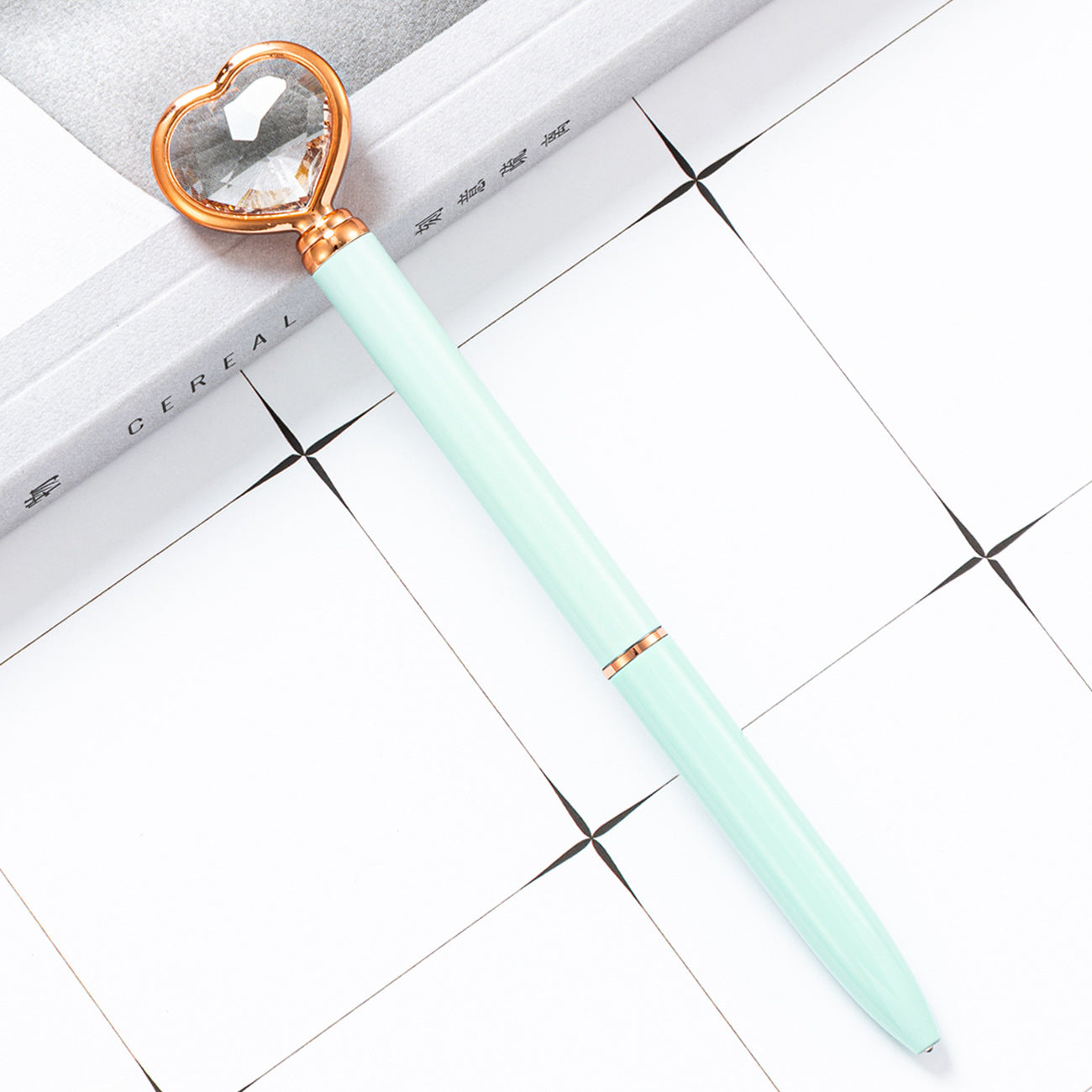 Wholesale Love Diamond Pen Heart Shaped Ballpoint Pen ACC-PN-HuaHao019