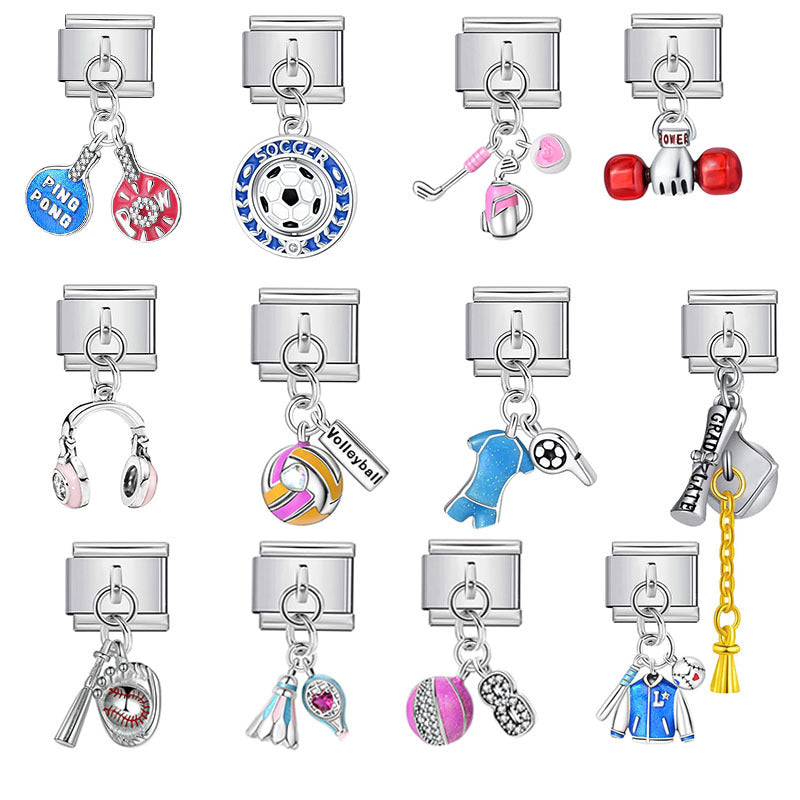 Wholesale Electroplated Alloy DIY Watch Accessories Detachable Combination Pendant for Gift Boutique Resale
