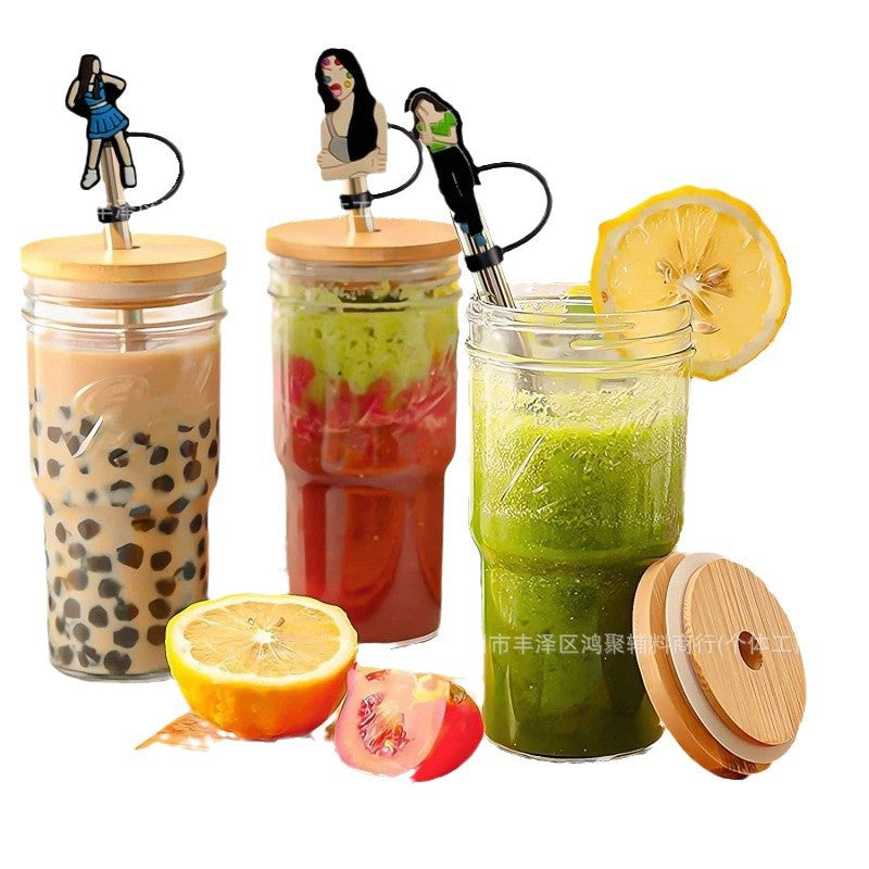 Wholesale Wholesale 10pcs Silicone  Straw Cover Straw Tube Cap