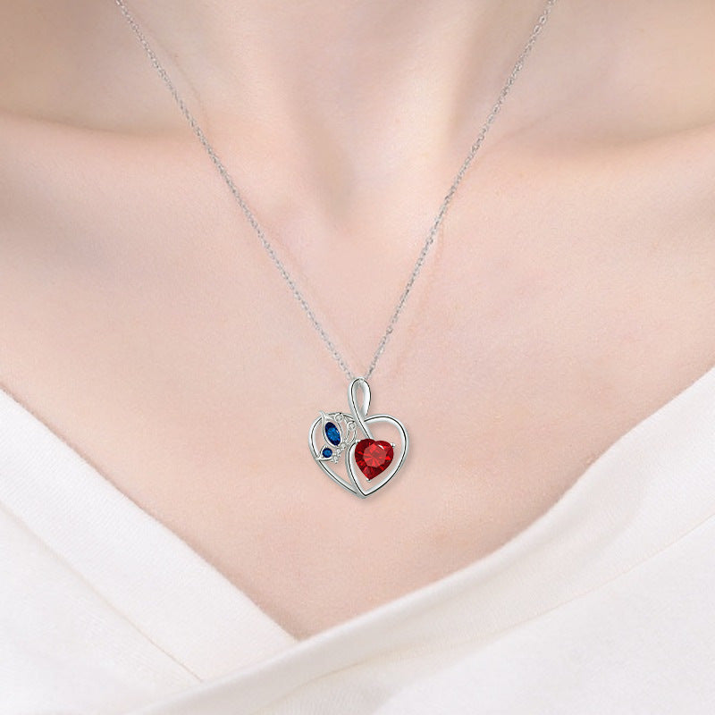 Wholesale  Dopamine Necklace Light Luxury Love Necklace