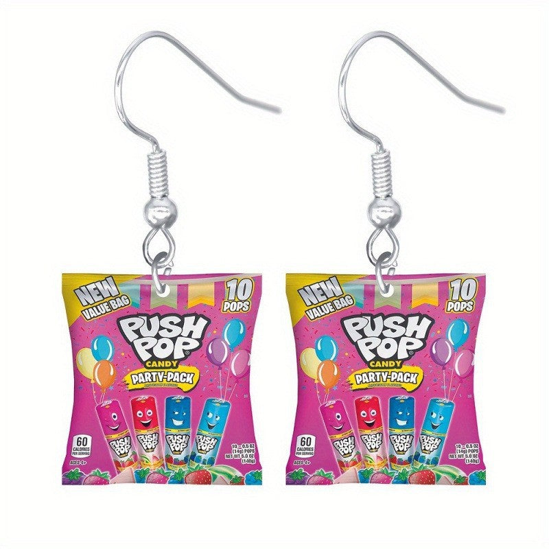 Wholesale Acrylic Food Beverage Snack Candy Biscuit Earrings