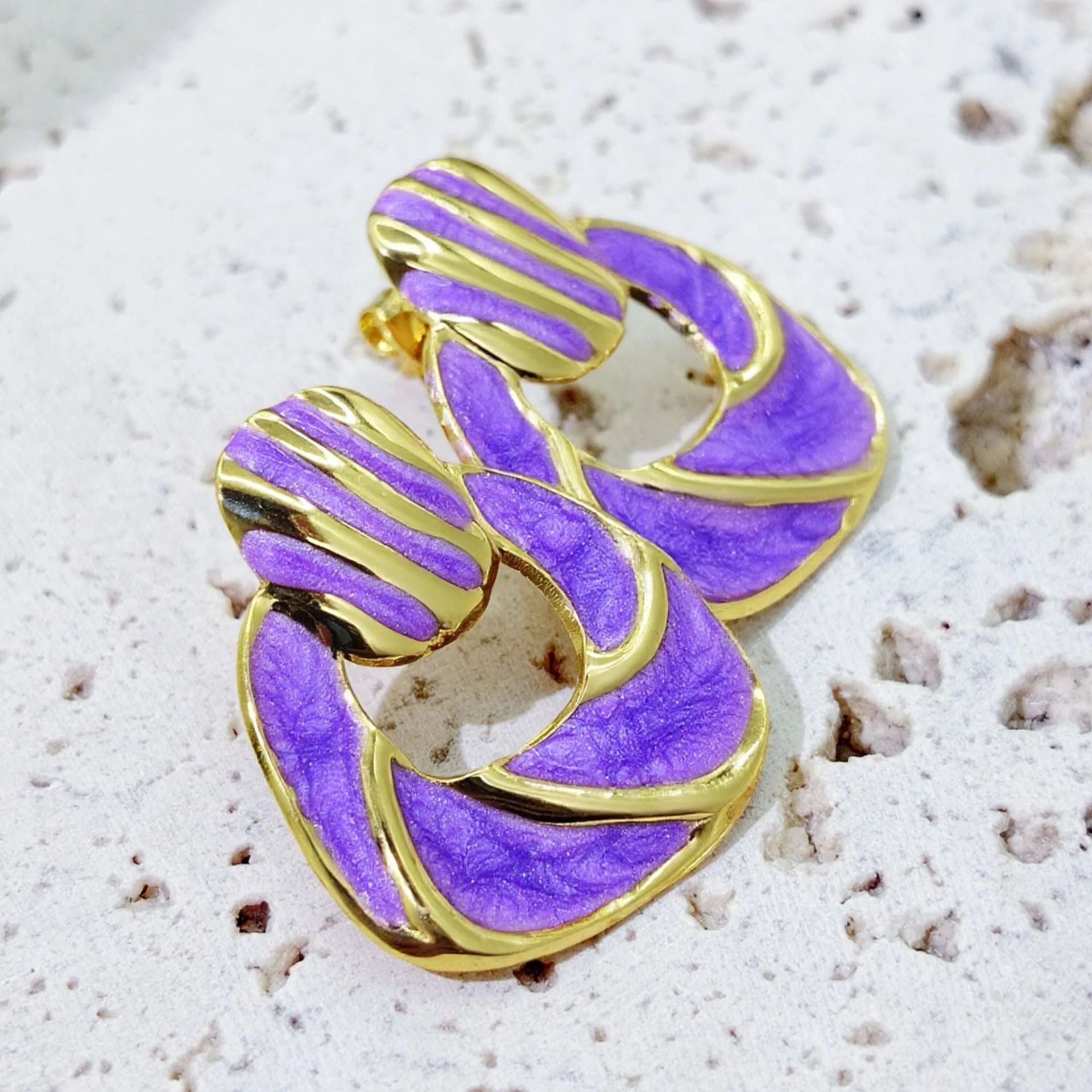 Wholesale Geometric Stainless Steel Earrings for Women Fashion Jewelry Accessory Boutique Gift