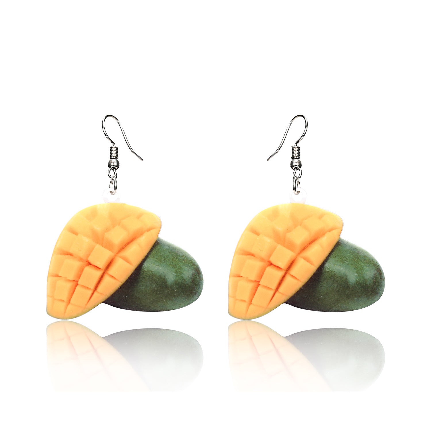 Wholesale Fruit-Shaped Acrylic Flat Earrings,  Cute Laser-Cut Jewelry Accessory for Women,  Boutique Resale