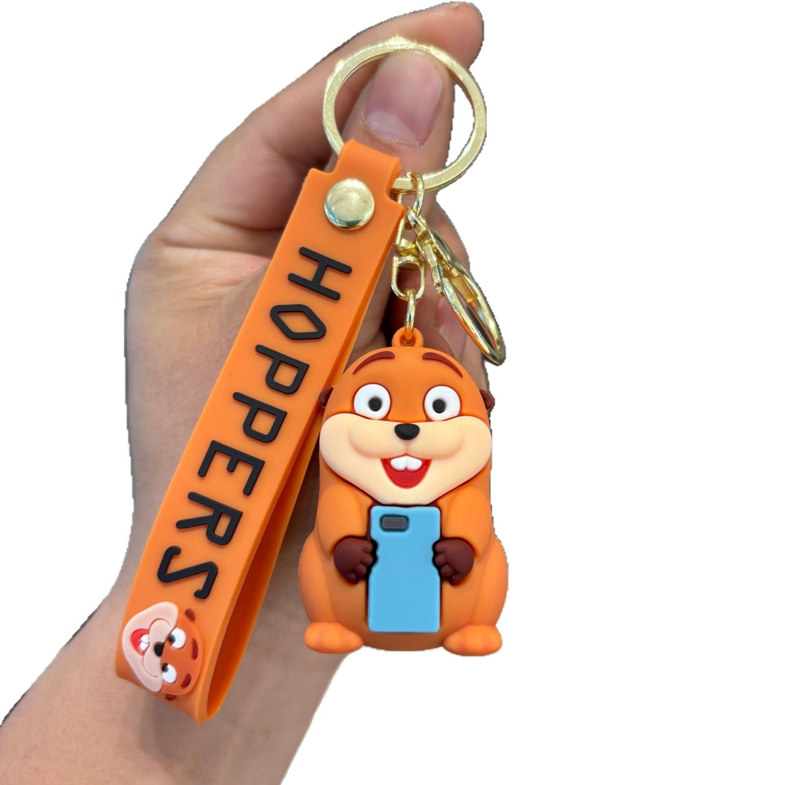 Wholesale Funny Beaver Transformation Keychain PVC Car Key Accessory Bag Charm Gift
