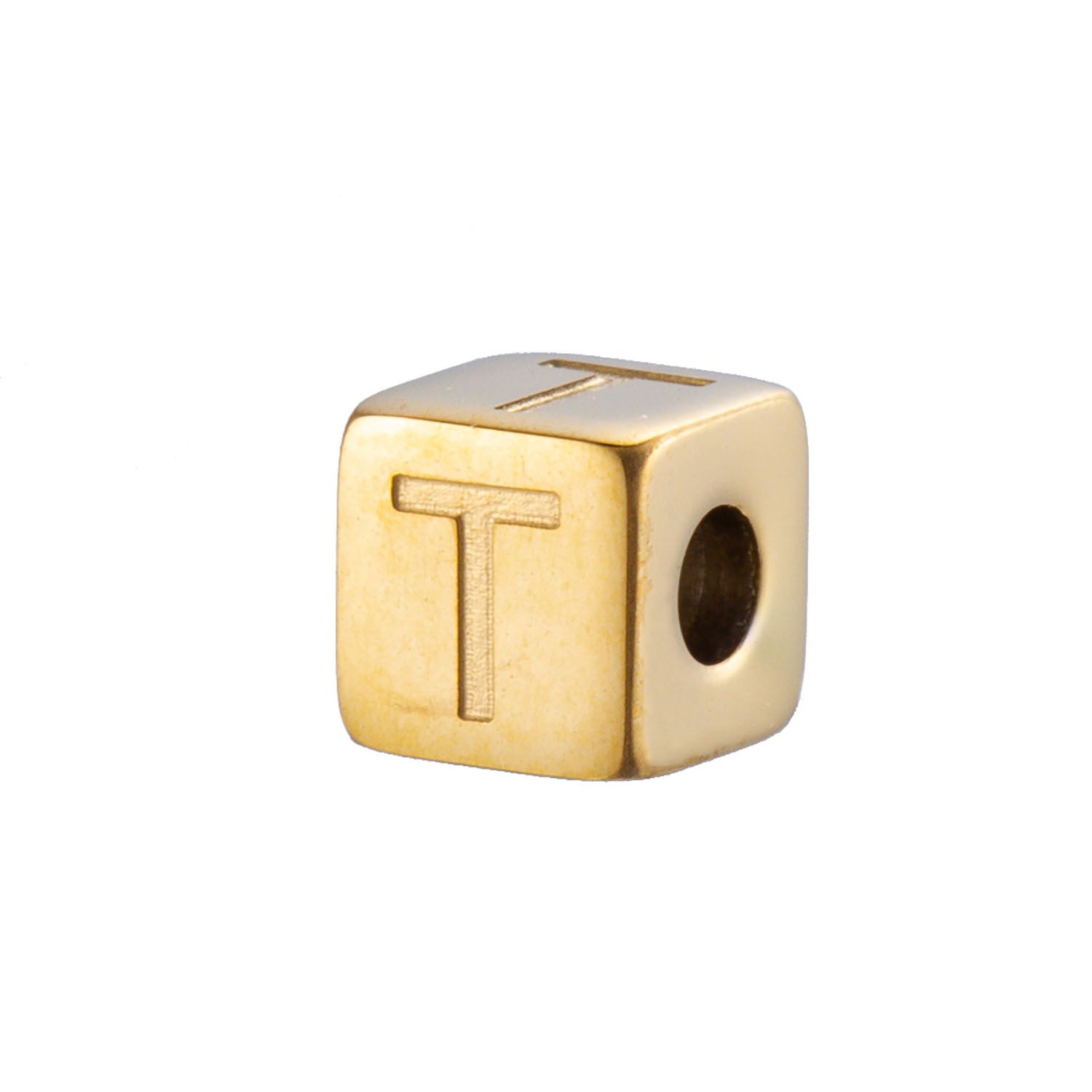 Wholesale 26 English Alphabet Accessories Geometric Stainless Steel Gold Sugar Jewelry Accessories