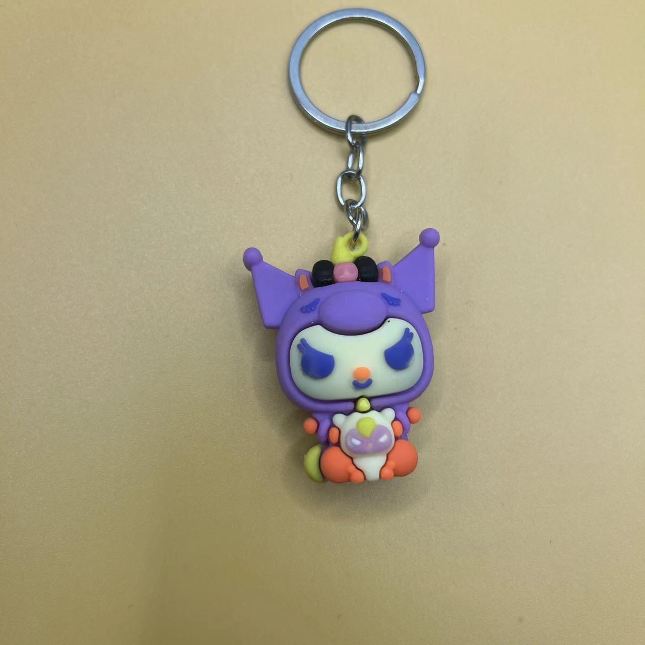Wholesale Cartoon Cute Silicone Keychains ACCVIP-KC-Qichu009