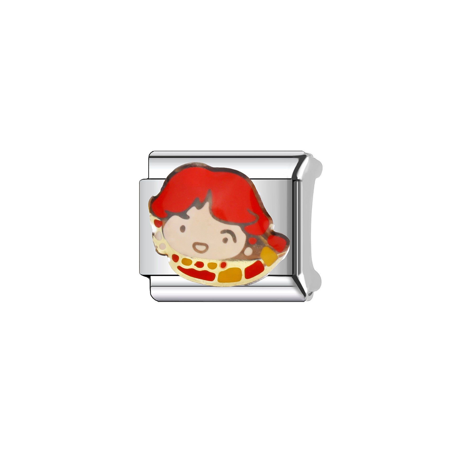 Wholesale  9mm Italian Charm Starter Bracelets DIY square Single Section Creative Stainless Steel Composable Bracelet