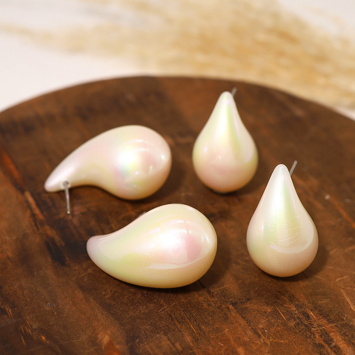 Wholesale Water Drop Earrings Acrylic Color Plated Earrings ACC-ES-Yachan001