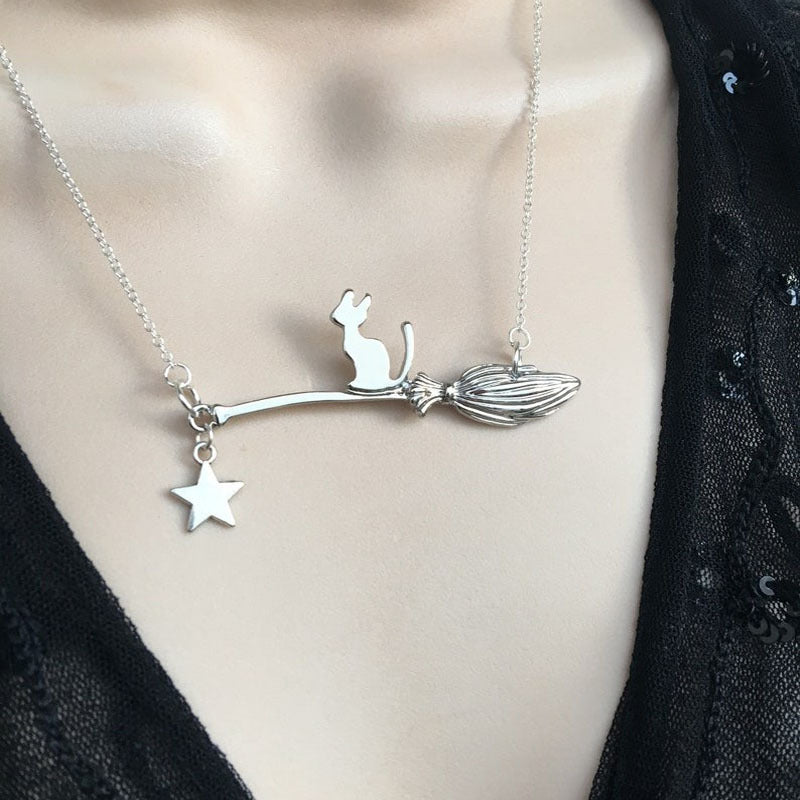 Wholesale  Funny Black Cat Necklace Black Cat Necklace