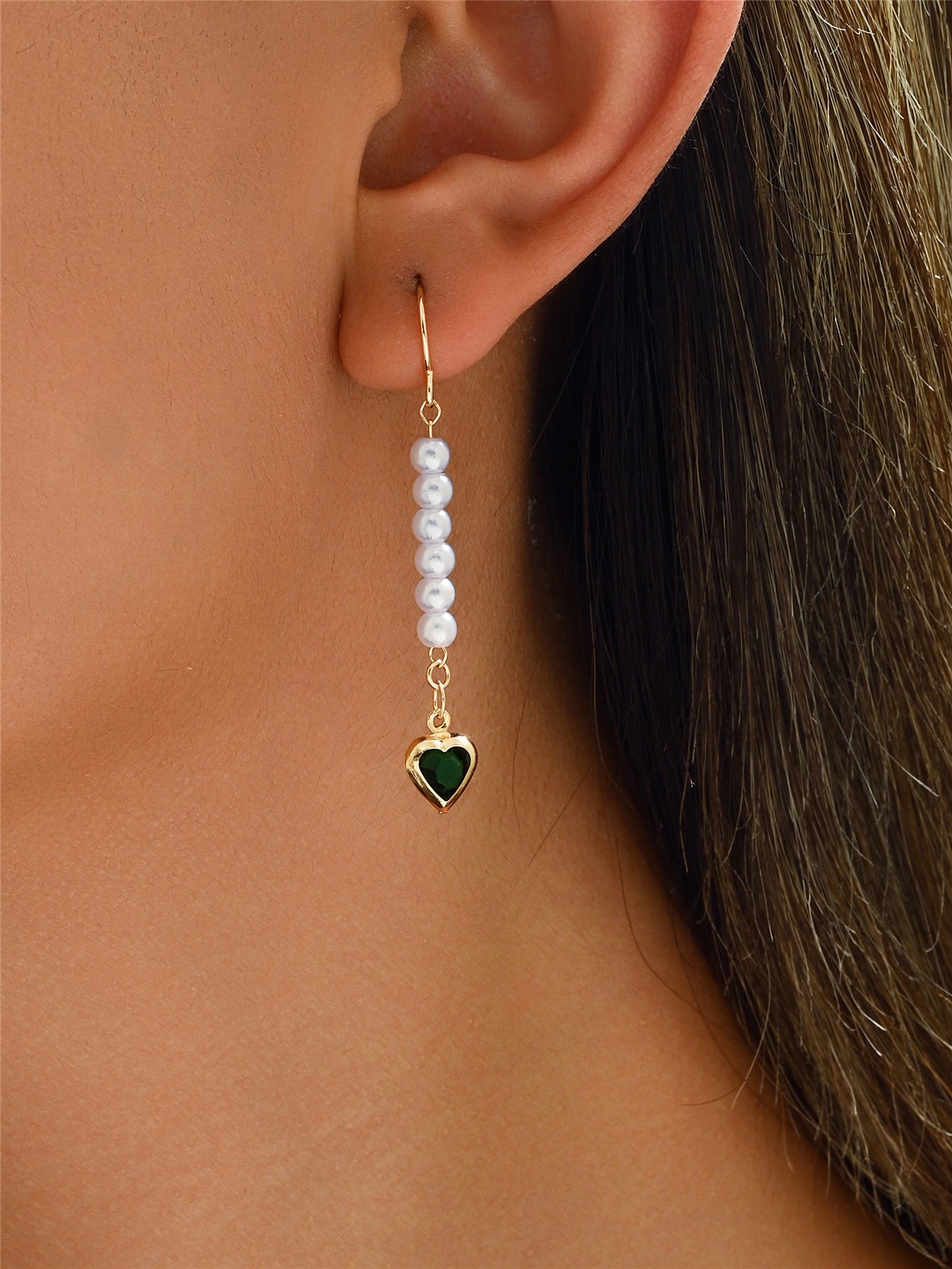 Wholesale  Cute Rice Beads Handmade Heart Earrings