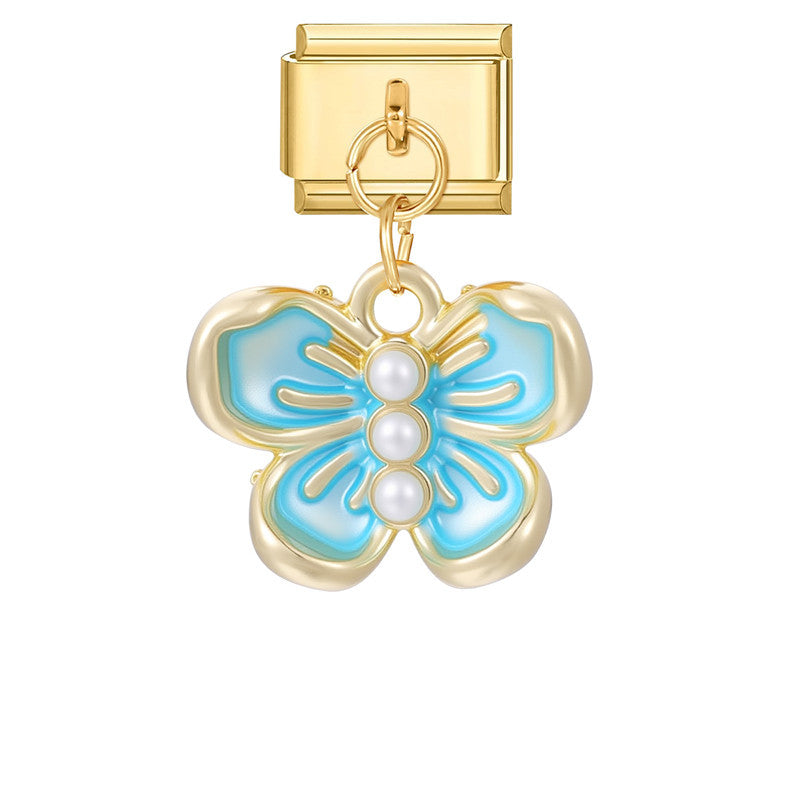 Wholesale Italian Charm Bracelet 9mm DIY Splicing Creative Pendant Stainless Steel Composable Bracelet