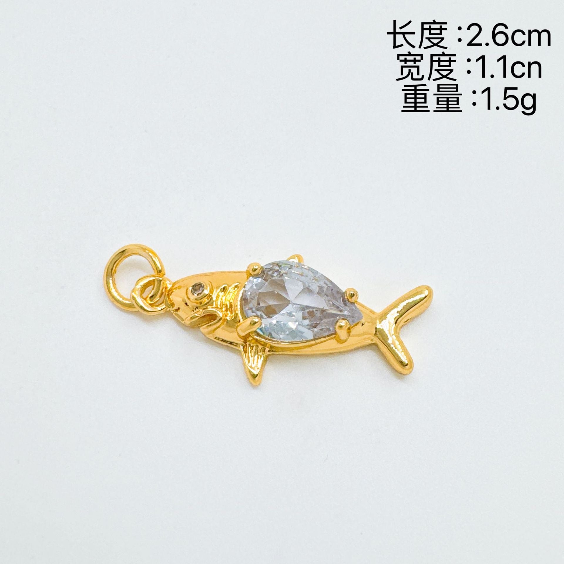 Wholesale Gold Plated Shark Pendant Necklace European Style Fashion Accessory for Women Boutique Resale
