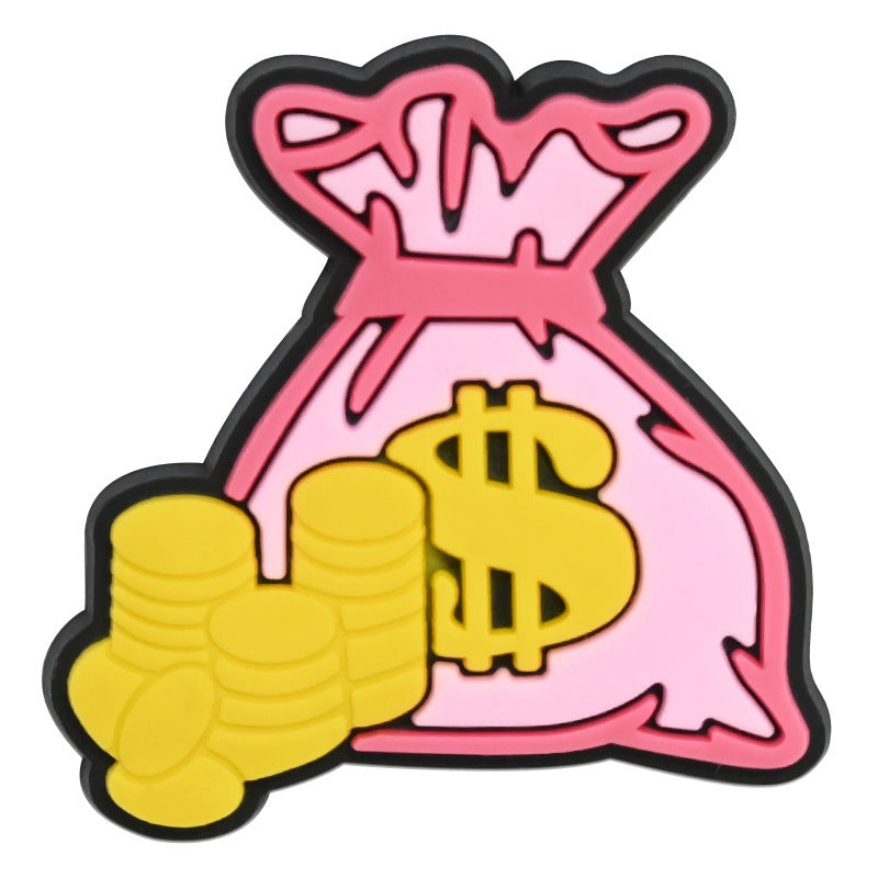 Wholesale Chic Pink Cowgirl Shoe Charms PVC Soft Rubber DIY Garden Shoe Decor
