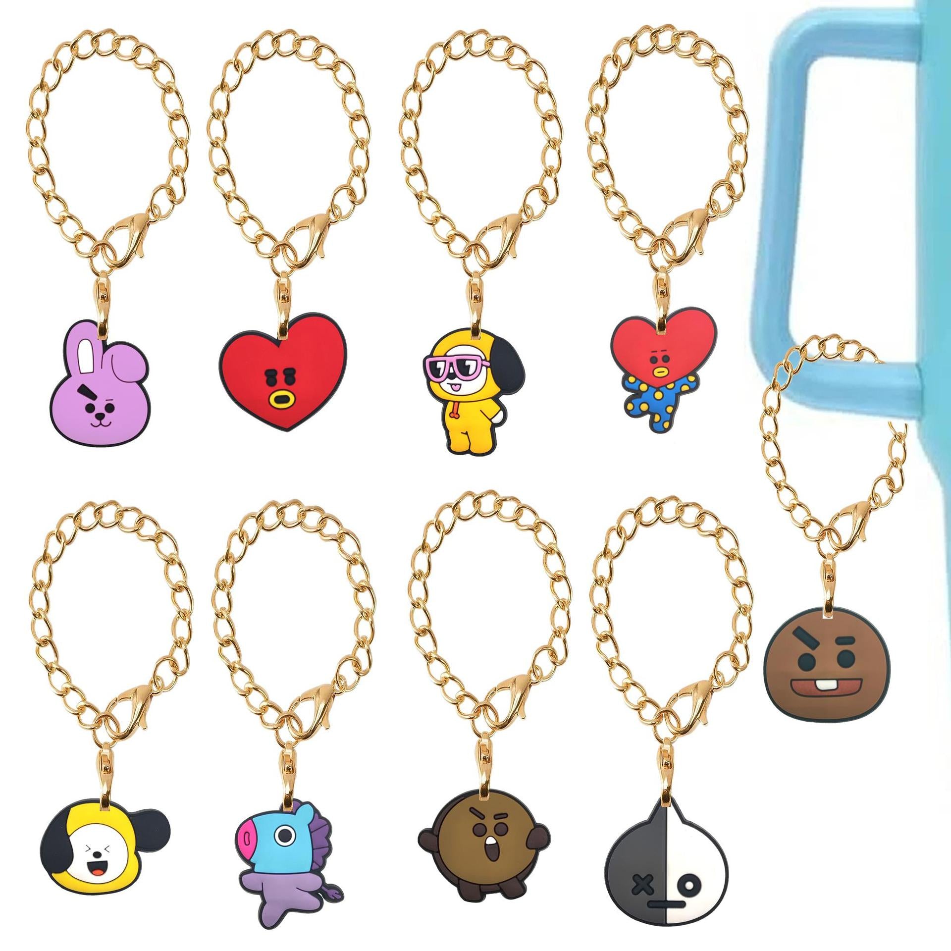 Wholesale Cartoon Soft Rubber Hanging Chain Cup Accessories Chain ACC-CA-XieJi008