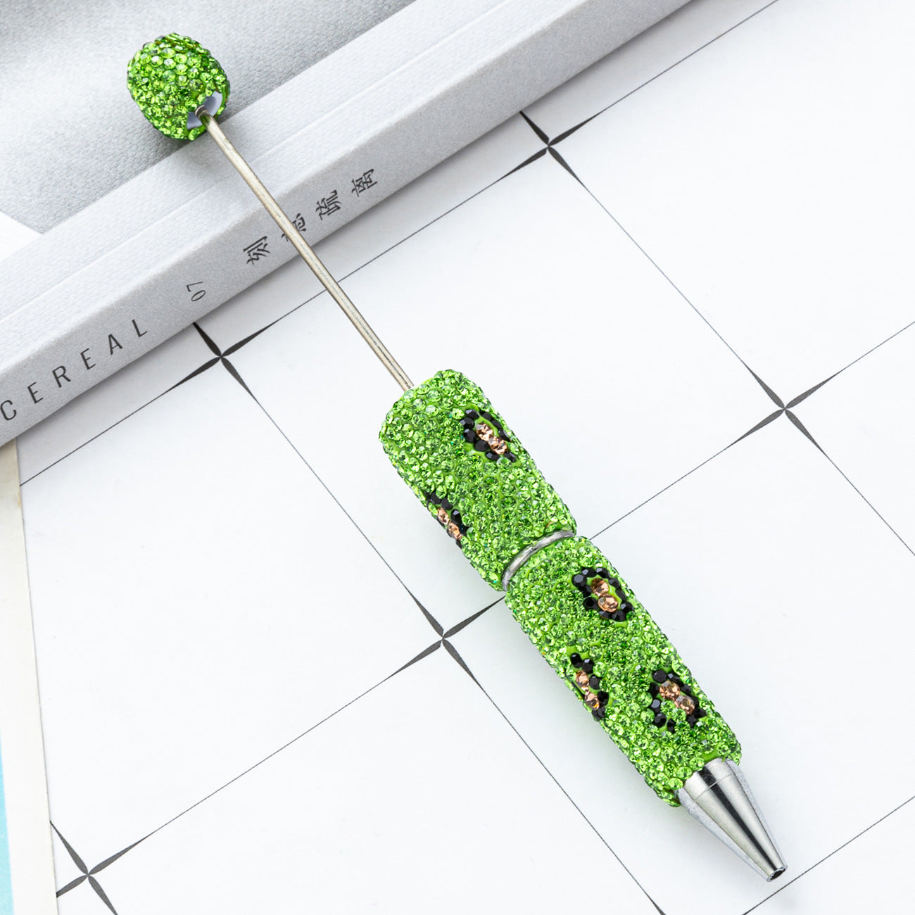 Wholesale Leopard Print Beadable Diamond Pens