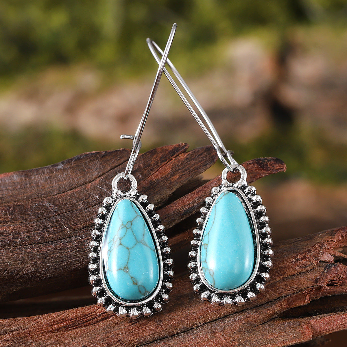Wholesale  Bohemian Turquoise Pendant Earrings