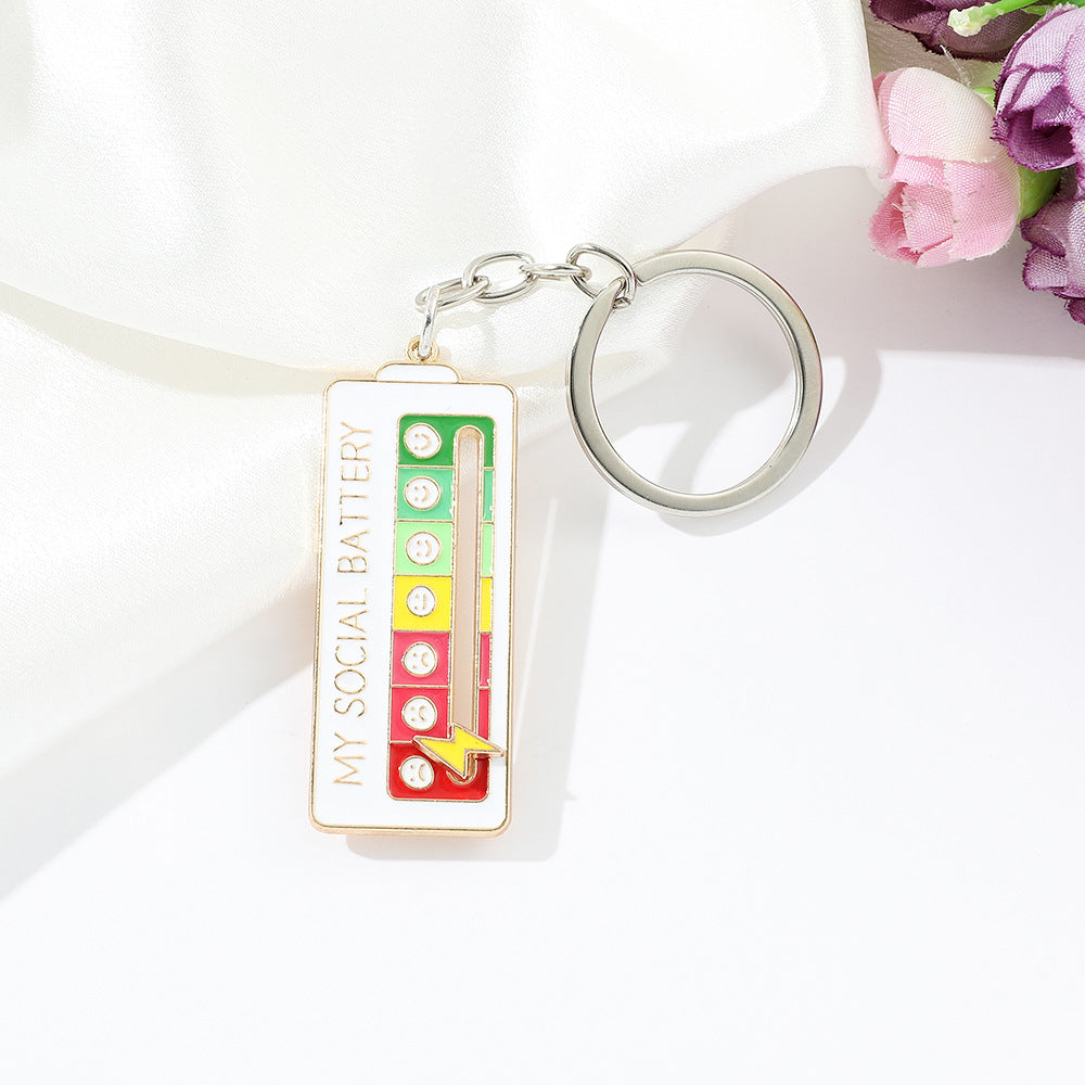 Wholesale social power emotional conversion niche personality keychain