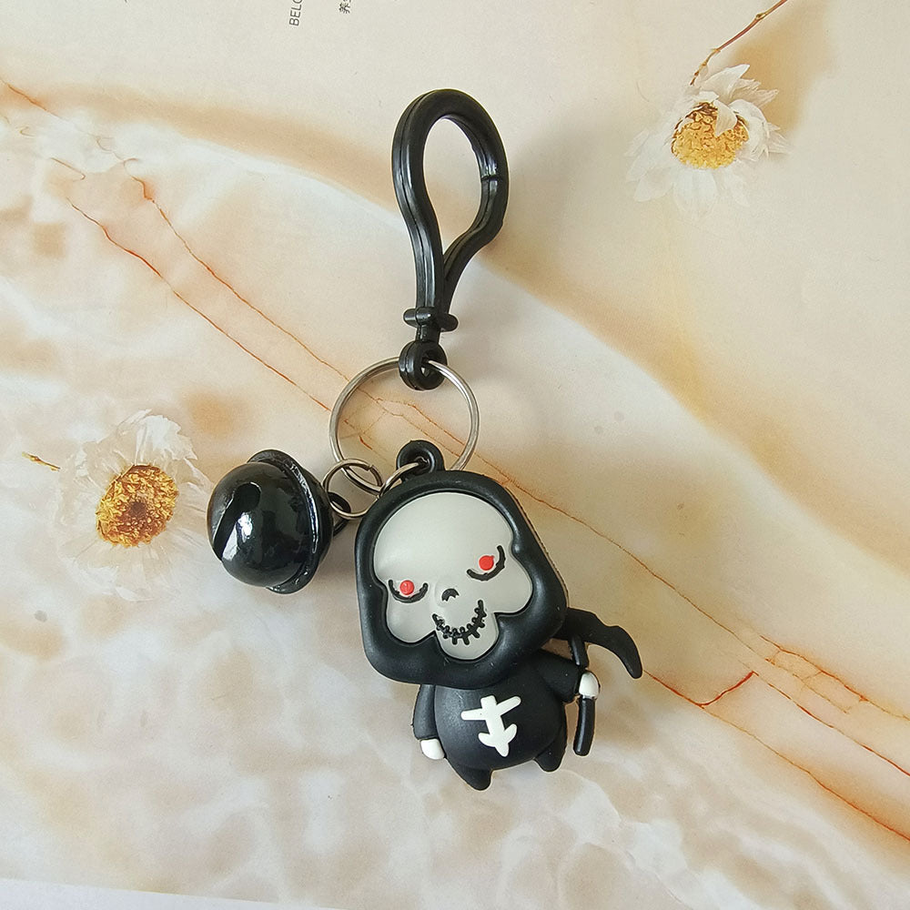 Wholesale Cute Cartoon PVC Doll Pendant Halloween Ghost Keychains Silicone Creative Keychain ACC-KC-YCY001
